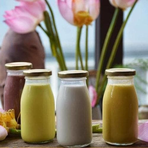 Chai thủy tinh 200ml nắp chống tràn