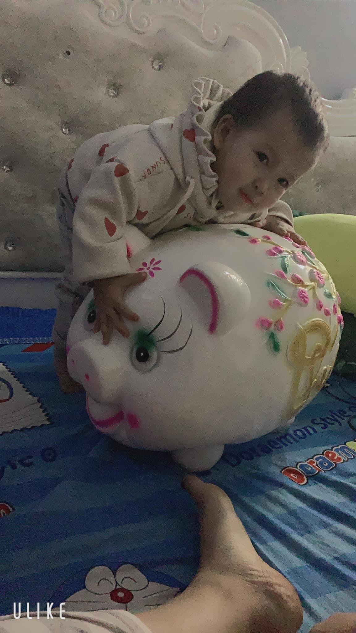 Lợn đât cành đào chữ Phúc siêu to (Ảnh thật) Heo đất