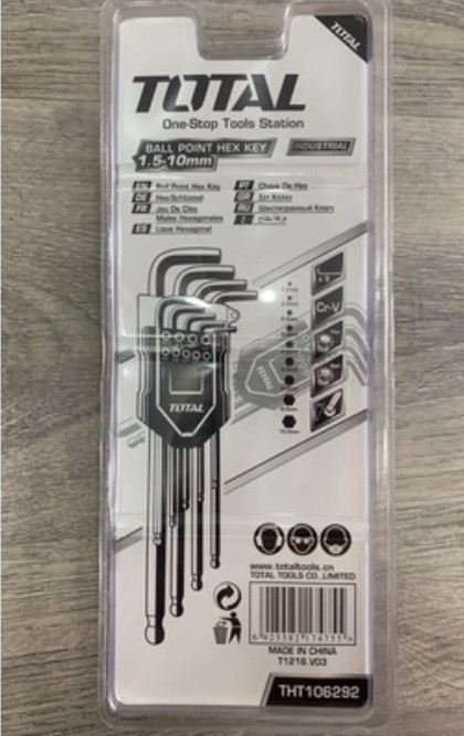 Bộ khóa lục giác Total THT106292