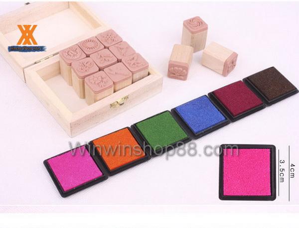 [HCM]Combo 5 bộ mực cho con dấu (màu ngẫu nhiên)