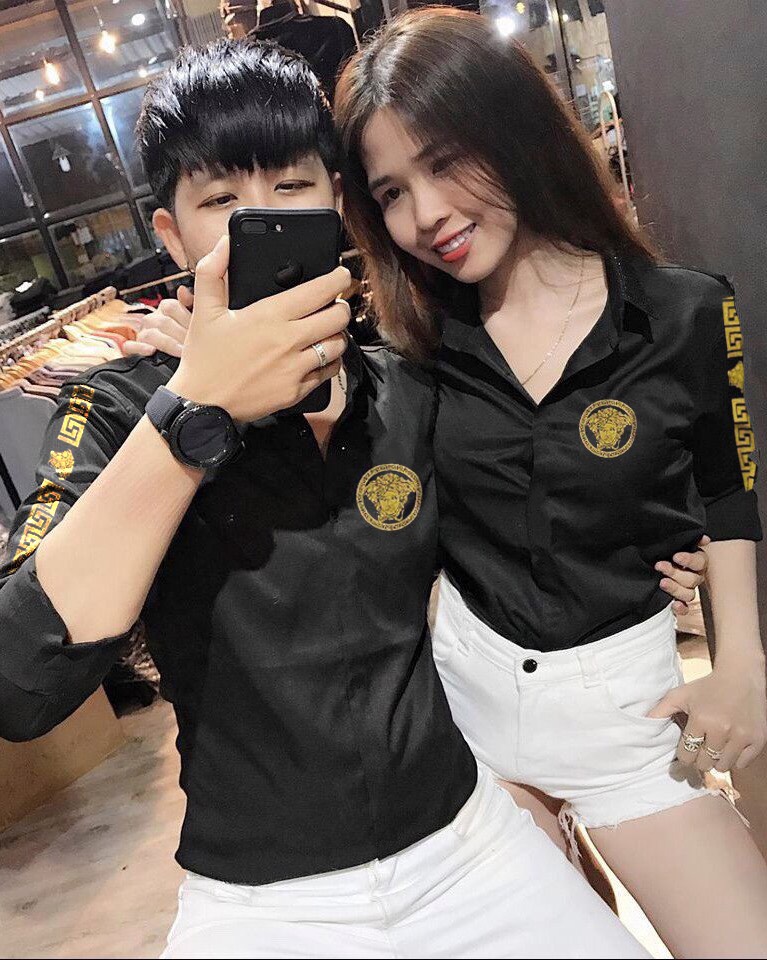 ÁO SƠ MI IN LOGO MẶT "CÔ GÁI NGA" NHỎ XINH, TINH TẾ ER