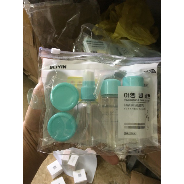 Bộ triết mỹ phẩm 5 món, cực tiện ích, bộ triết mỹ phẩm mini, triết mỹ phẩm đi du lịch