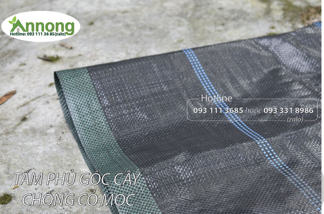 Combo 10 Tấm Bạt Phủ  Chống Cỏ 1.2M x 1.2M (Hàng Dày 120g, Tặng Kèm 5 Ghim/Tấm)