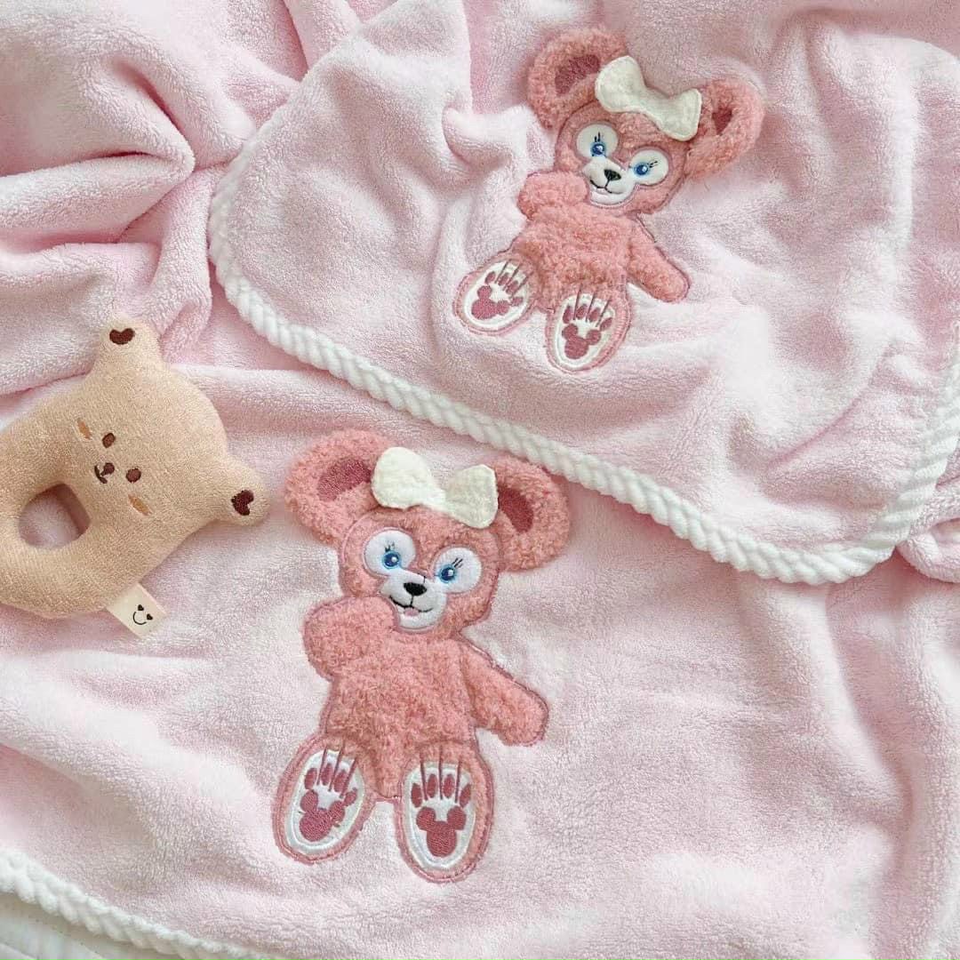 Sét 2 khăn tắm + khăn mặt gấu hồng LOTSO