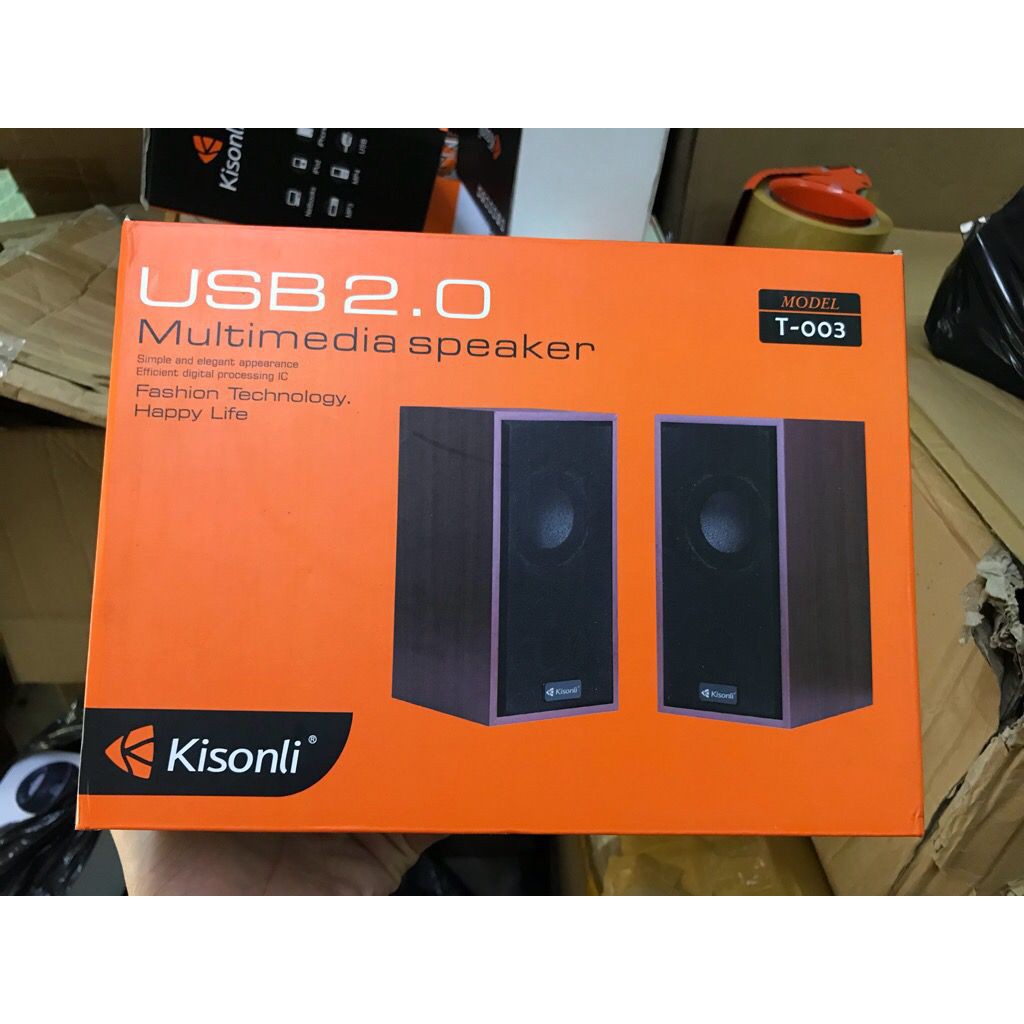 [HCM]BỘ HAI LOA MÁY TÍNH 2.0 KISONLI T-003