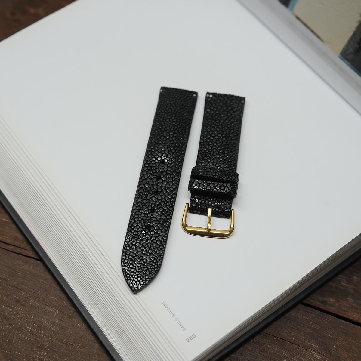 Dây đồng hồ - da cá đuối - đồ da handmade SMC229