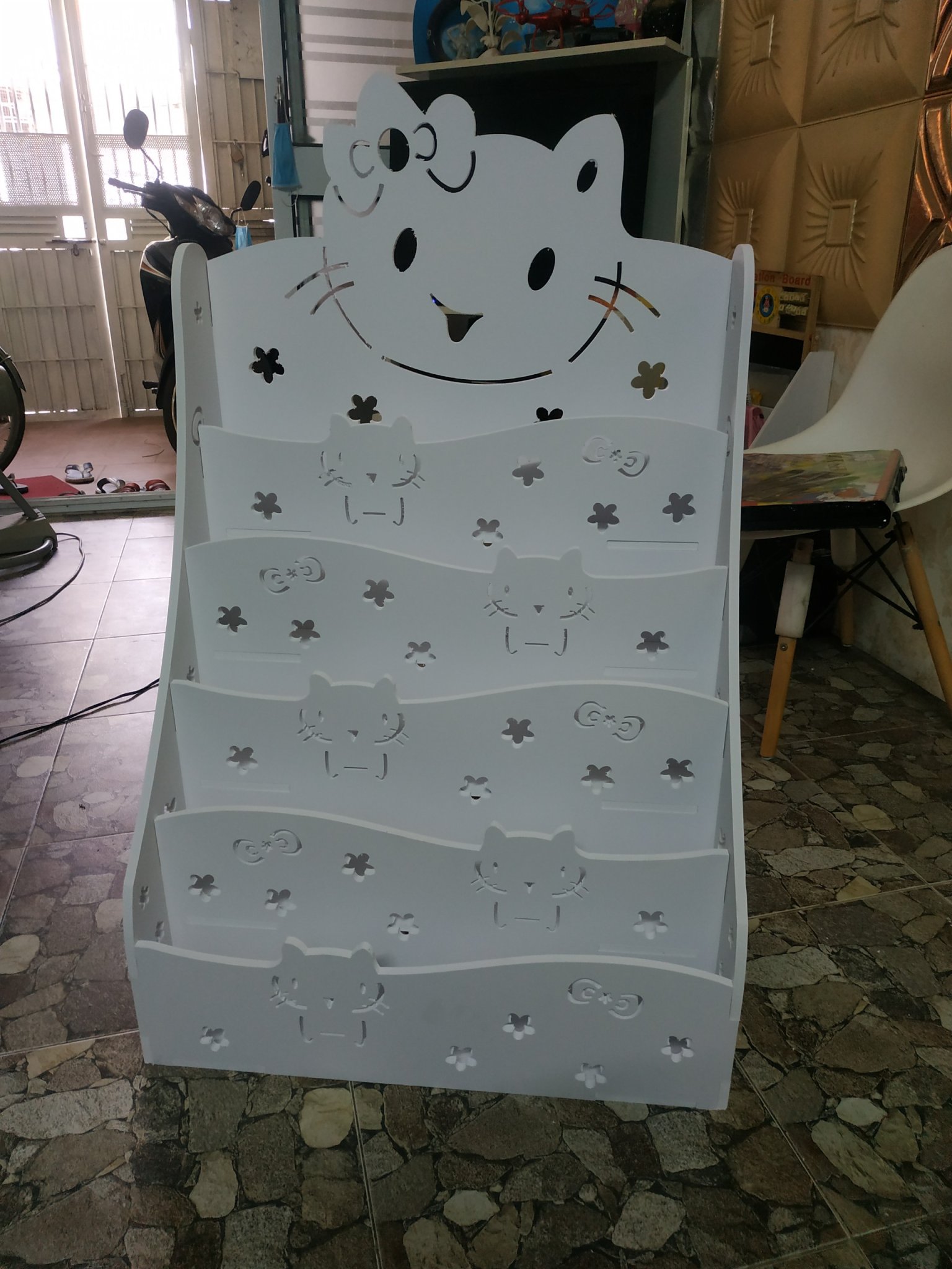 Kệ giá sách Hello Kitty đựng đồ đa năng tự tháo lắp đa năng (3 size)