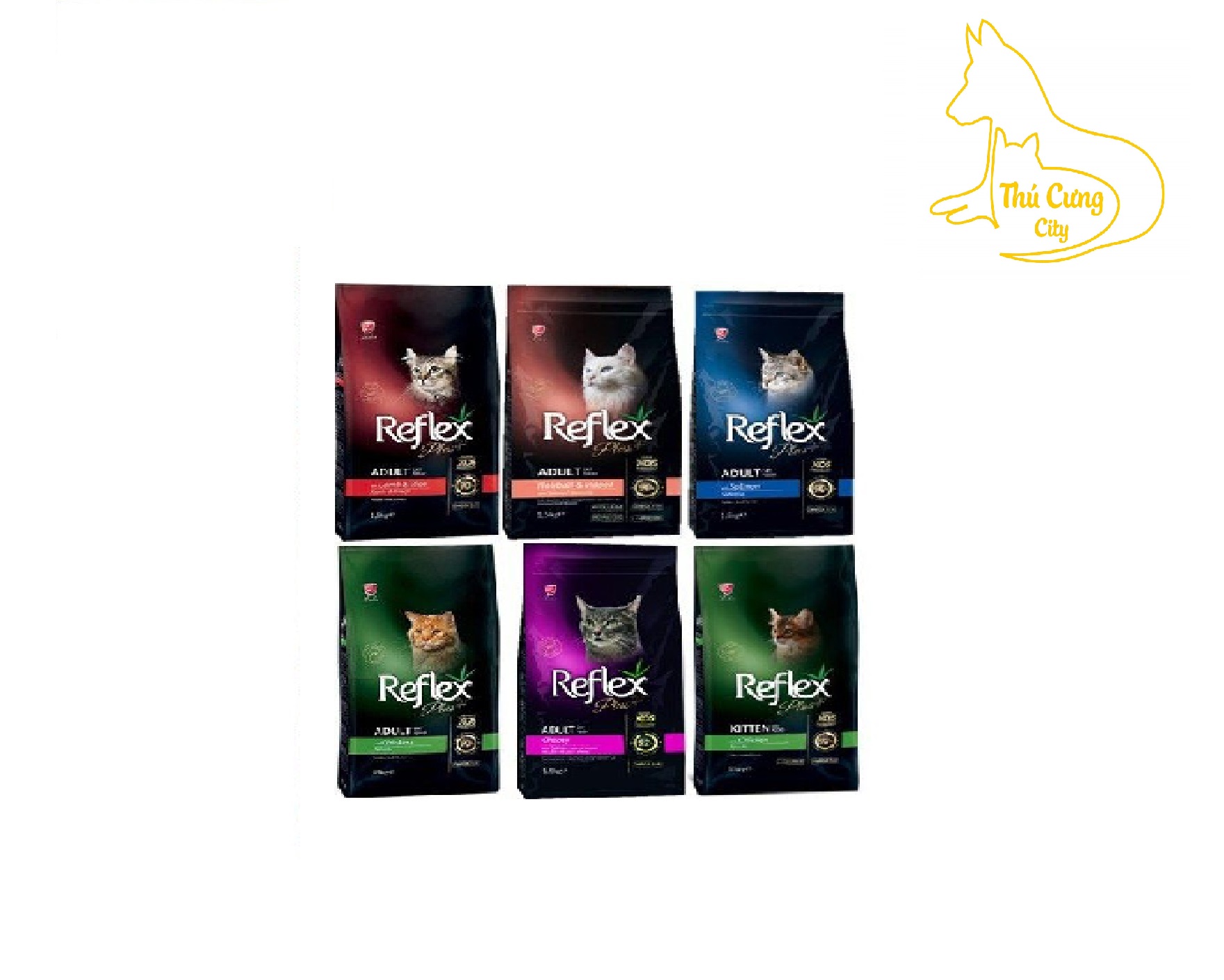 Reflex Adult, Kitten Plus Cat Food Thổ Nhĩ Kỳ túi 1.5 kg