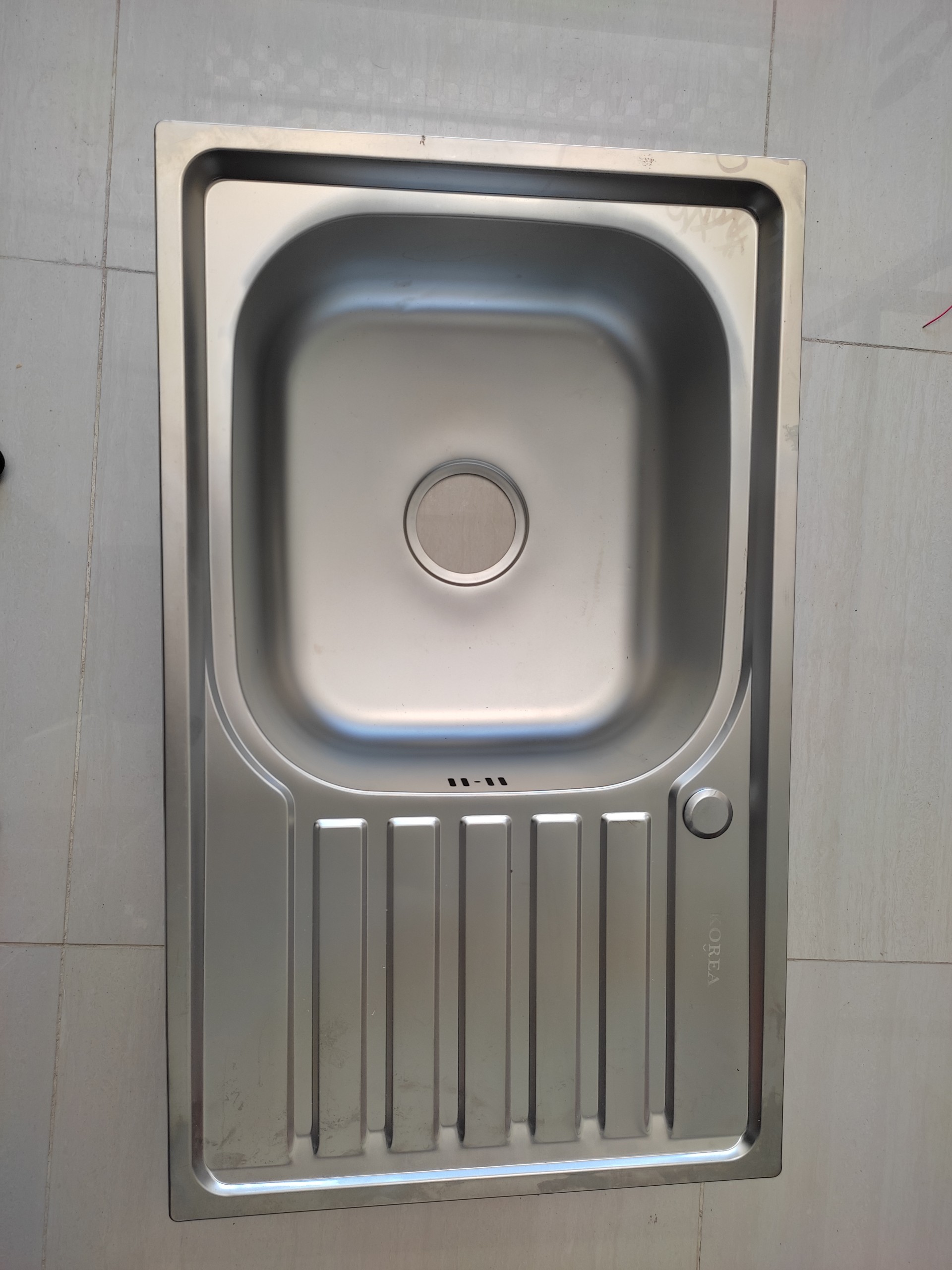 Chậu rửa chén bát Inox 1 hố + 1 bàn (bao gồm xiphong)