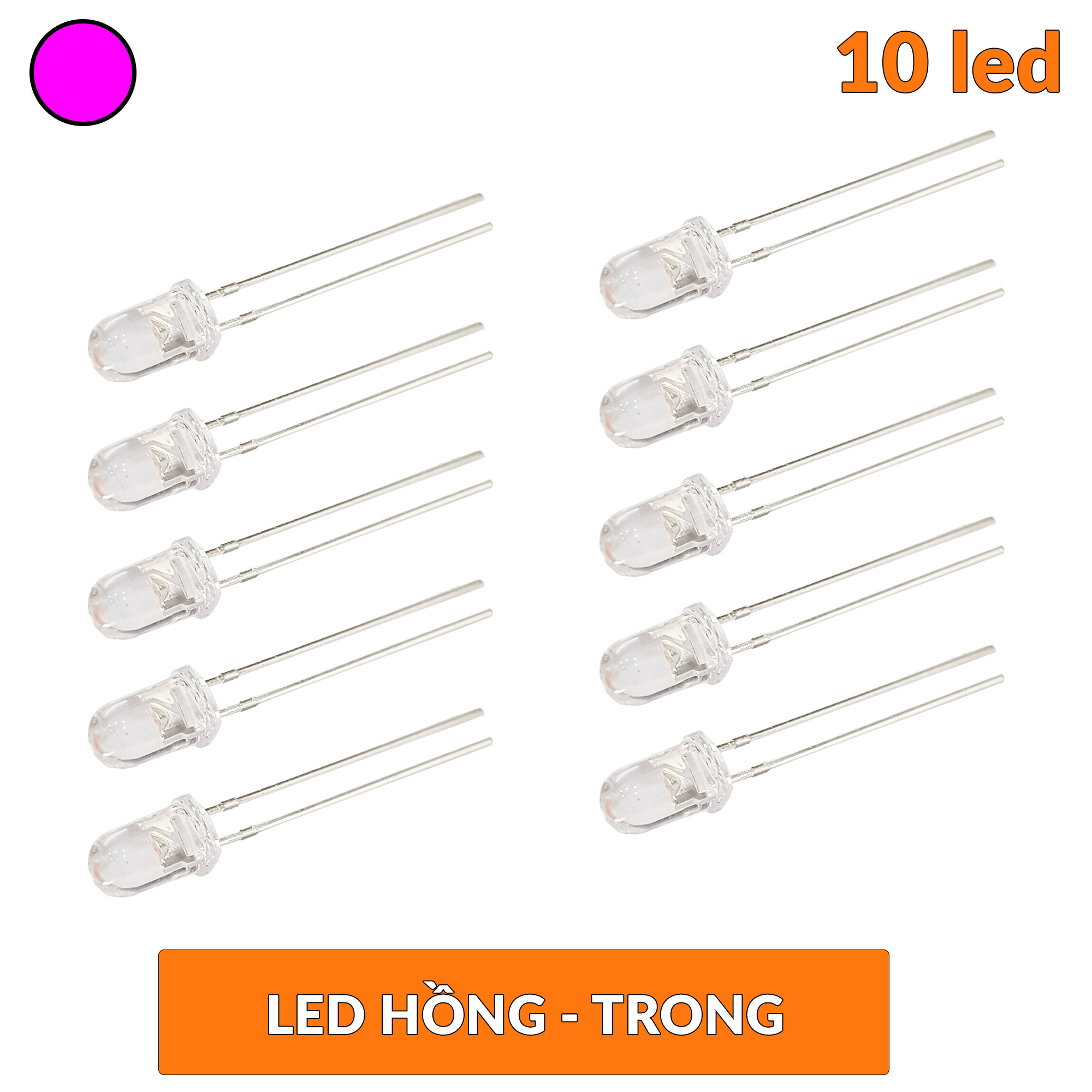 Led 5mm màu Hồng