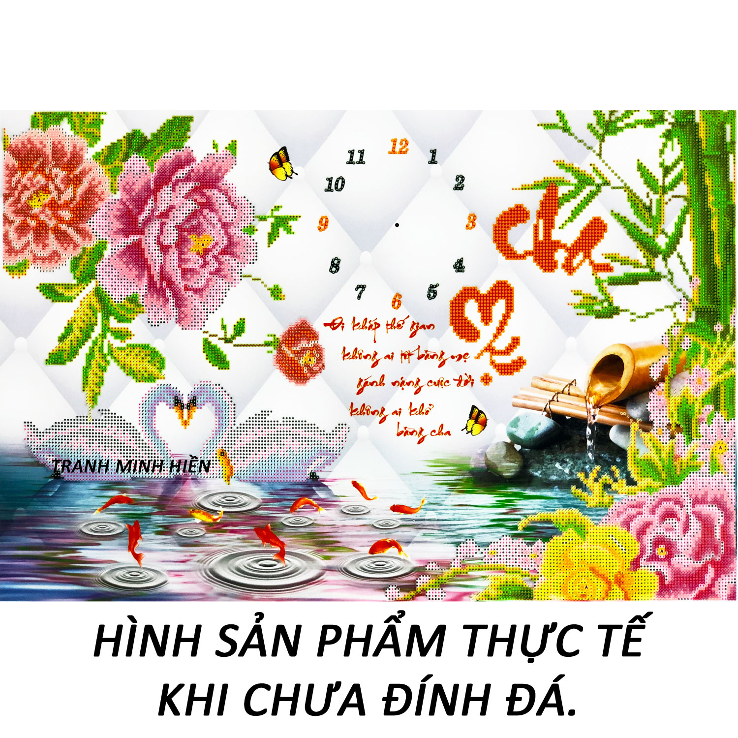 Tranh Đính Đá Đẹp - Cha Mẹ Là Biển Trời Yêu Thương 06 (Kèm Quà Tặng) - Tranh Minh Hiền (TỰ ĐÍNH ĐÁ)
