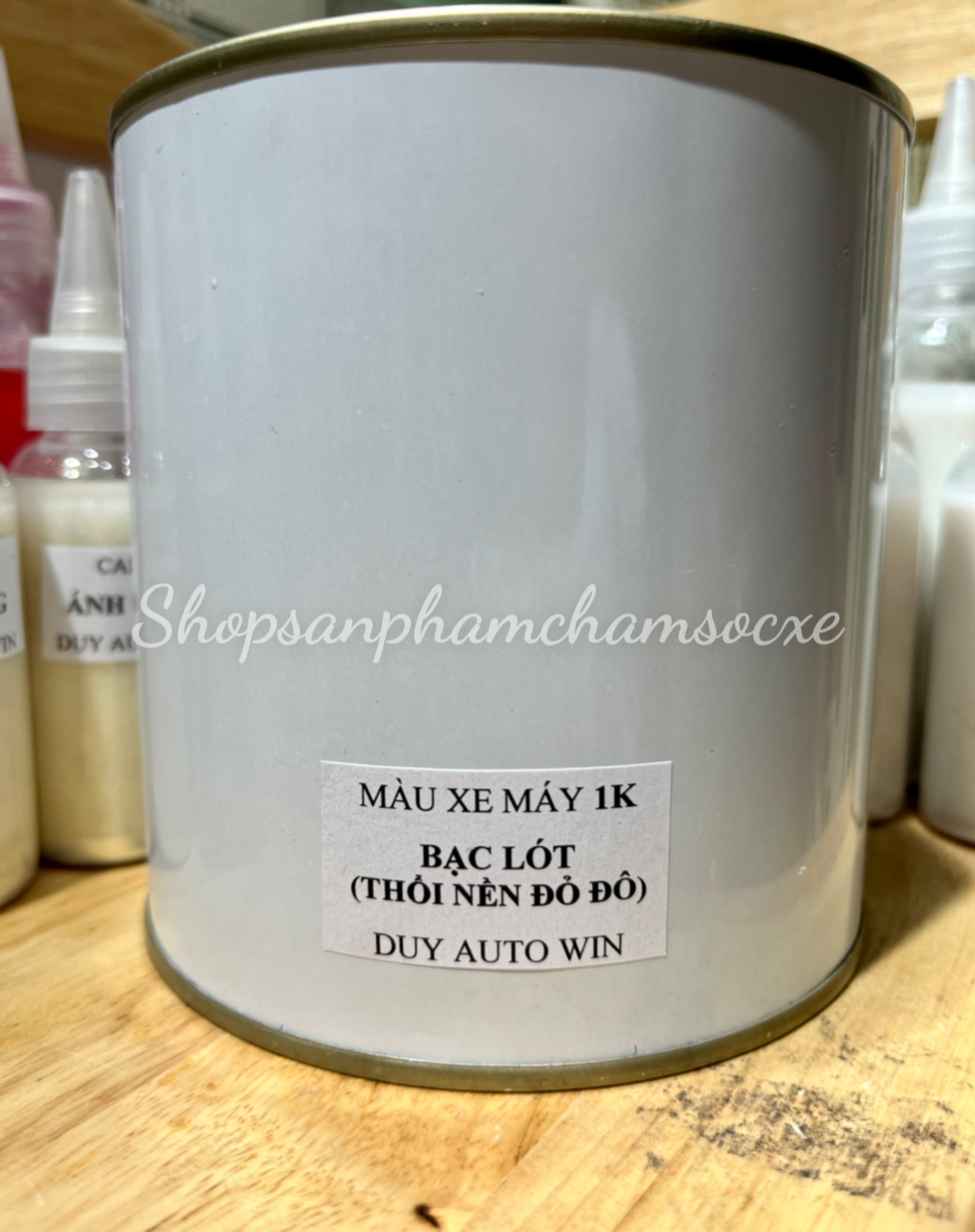 Bạc thô lót 1k nền cho màu đỏ đô - sơn 1k lon 0.25kg, 0.5kg và 1kg