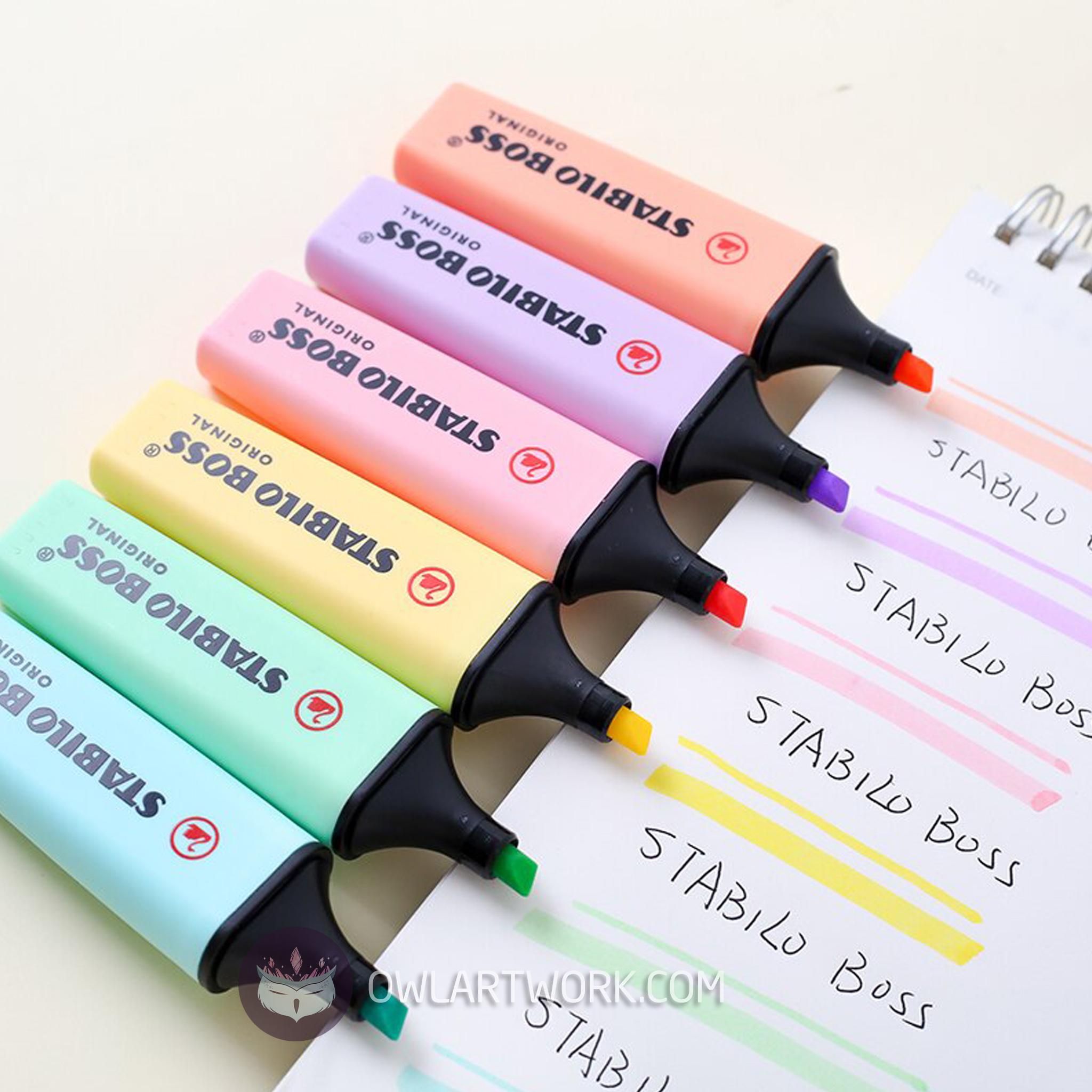 [HCM]Bút Dạ Đánh Dấu Stabilo Boss Highlighter - 6 màu Pastel (Made In Germany)