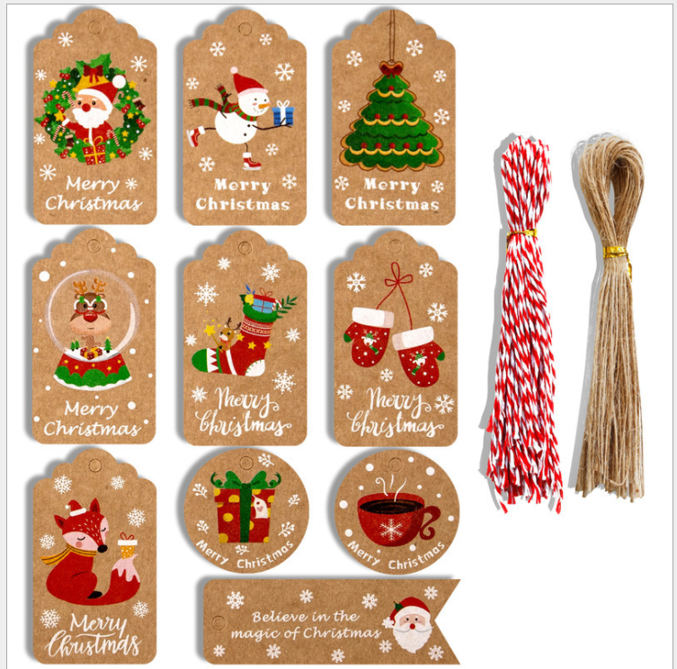 Set T03 thiệp trang trí noel trang trí giáng sinh mẫu hiện đại