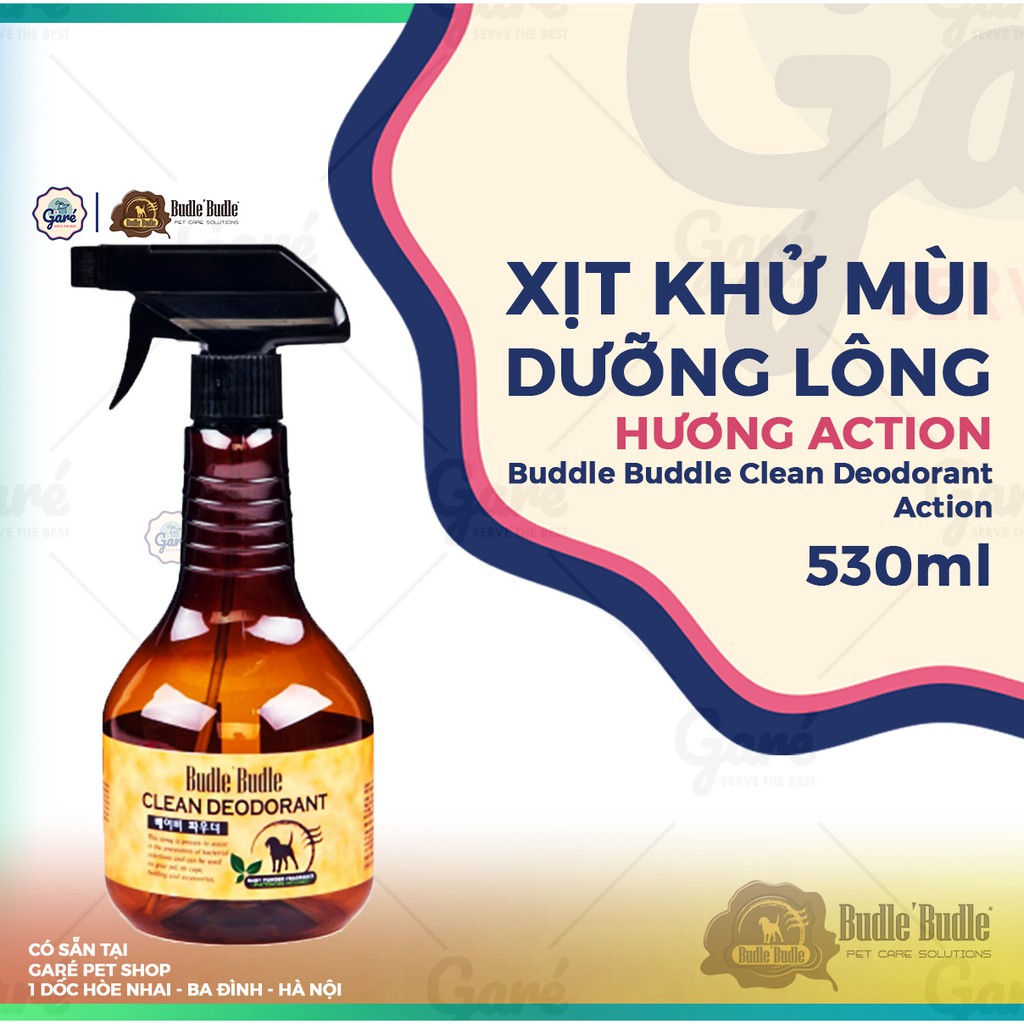 [HCM]Xịt Khử Mùi Dưỡng Lông Budle Budle