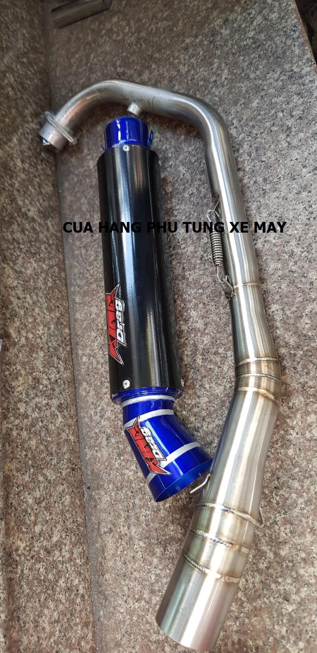 Pô KING DRAG 1.1 - kèm cổ 2 khúc inox 304 gắn Dream - Wave - Sirius - Cup - Axelo - Elegant - Jupiter - Future - HÌNH THẬT