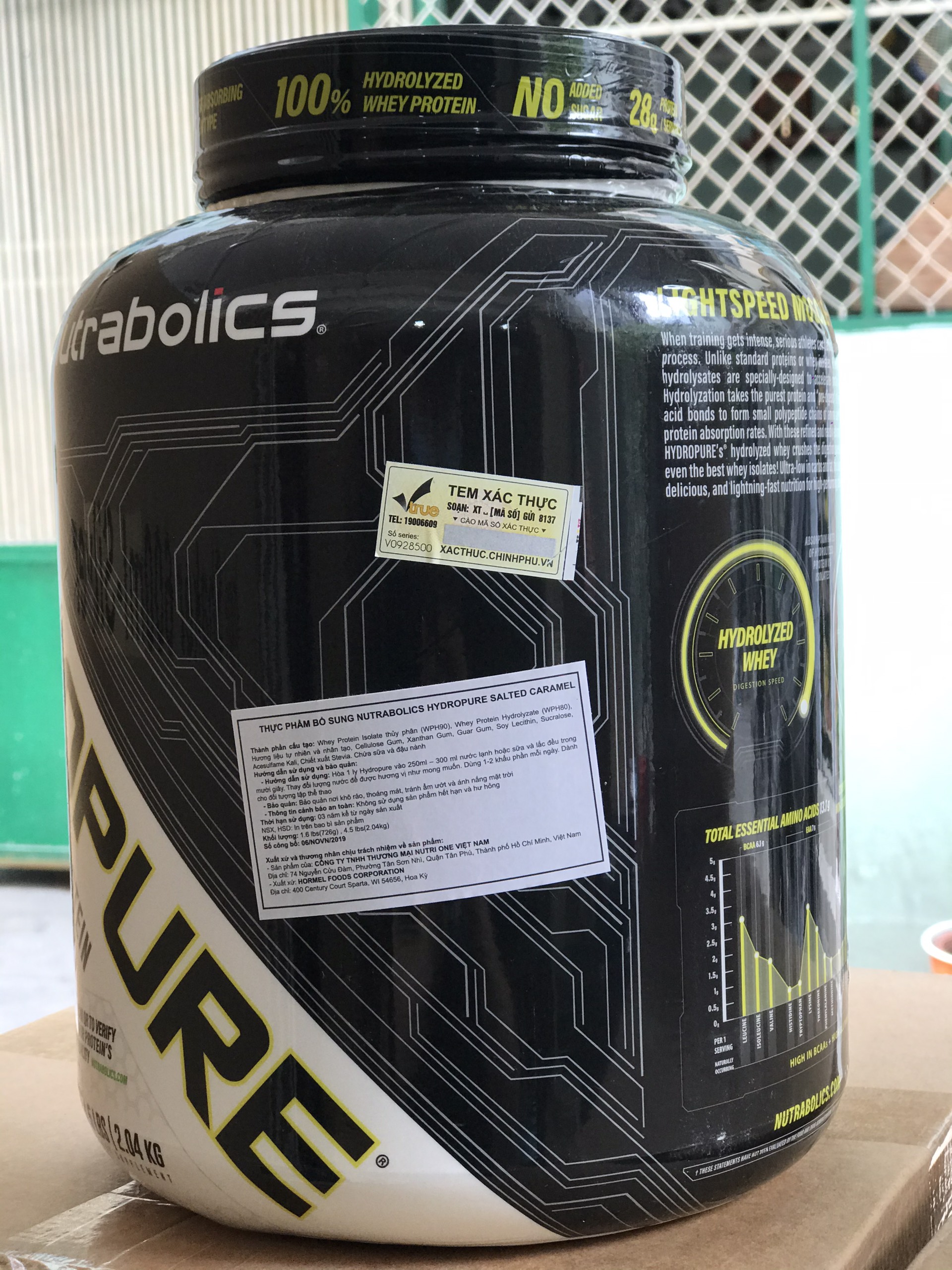 Sữa Tăng Cơ Giảm Mỡ Nutrabolic - Hydropure 4.5 LBS