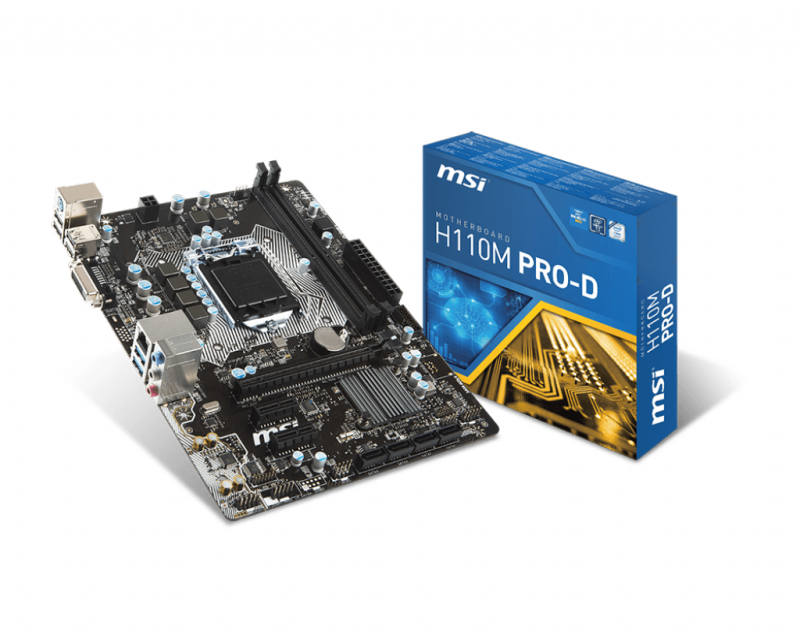 Main MSI H110M PRO-D (Chipset Intel H110/ Socket LGA1151/ VGA Onboard) - Đã Qua Sử Dụng