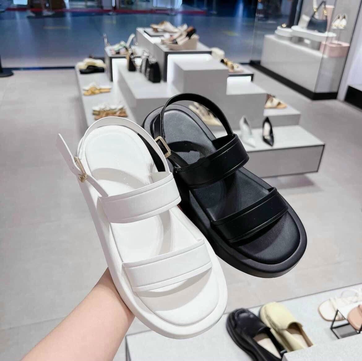 giày sandal nữ độn đế 5cm đế bánh mì siêu nhẹ