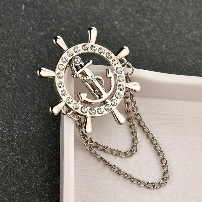 Cài Áo Dây Neo Bánh Lái Tàu Phong Cách Âu Mỹ CATAUXICH08