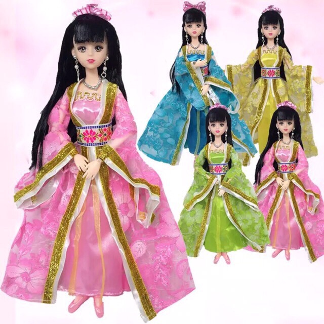 Đầm cổ trang của búp bê 30 cm - 1 cái
