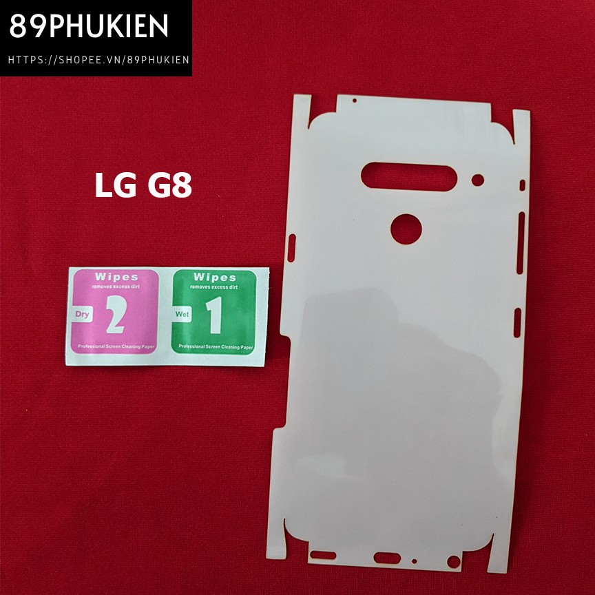 Miếng film dán PPF loại xịn phủ full 99% lưng viền LG G8