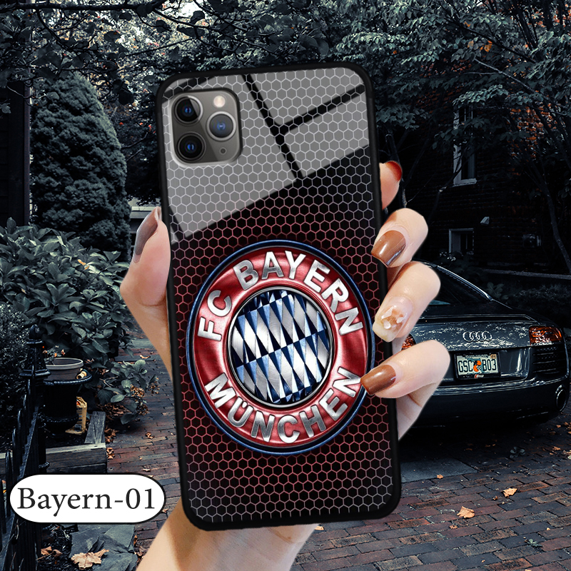 Ốp kính 3D IPHONE 11 PRO MAX  - in biểu tượng đội bóng
