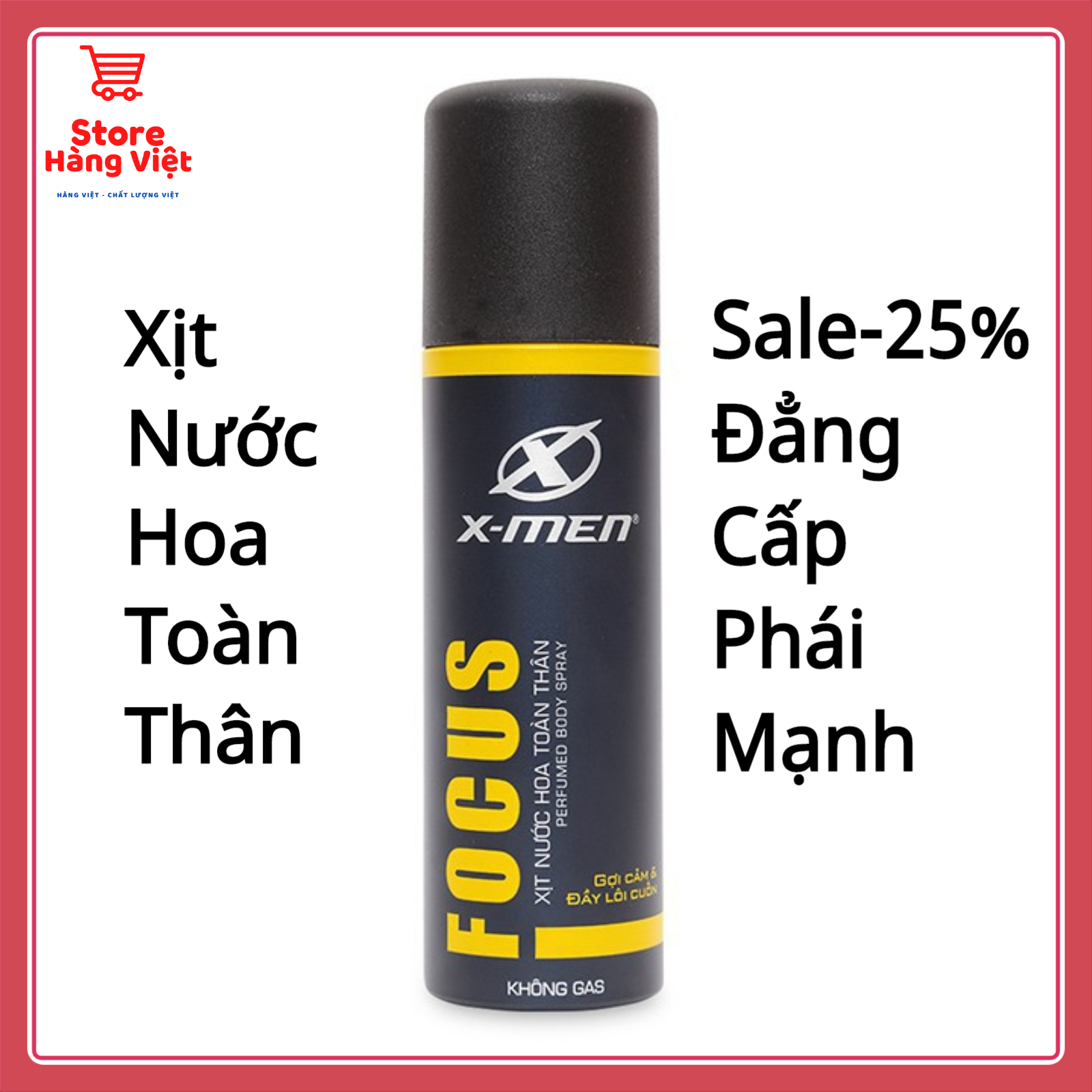 Xịt Nước Hoa Toàn Thân X-men Focus Thể Hiện Cá Tính 100ml - Store Hàng Việt