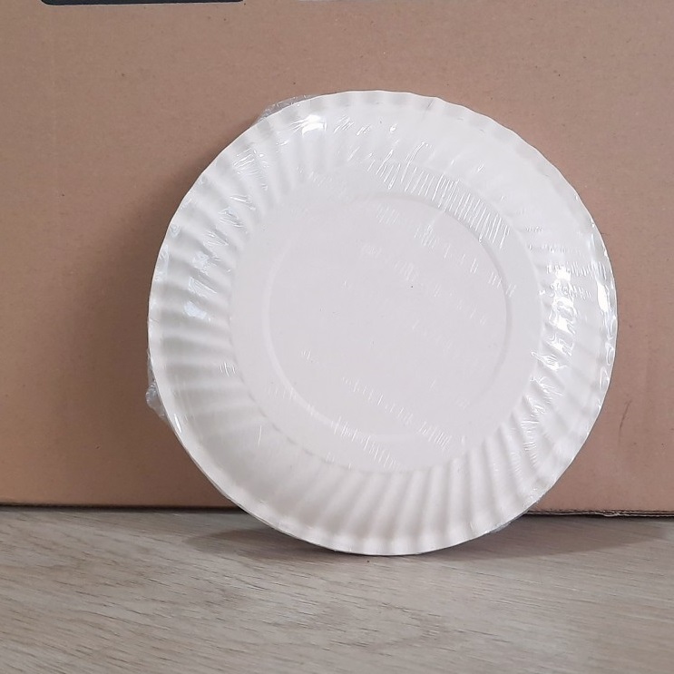 [HCM]Dĩa Giấy Trắng 16cm- 50 Cái