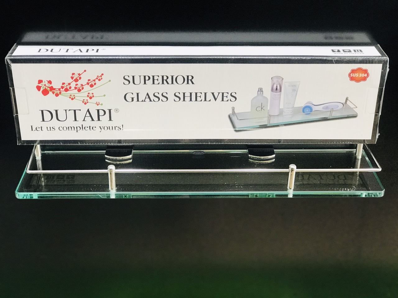 Kệ kiếng, kệ gương, kệ kính phòng tắm inox cao cấp