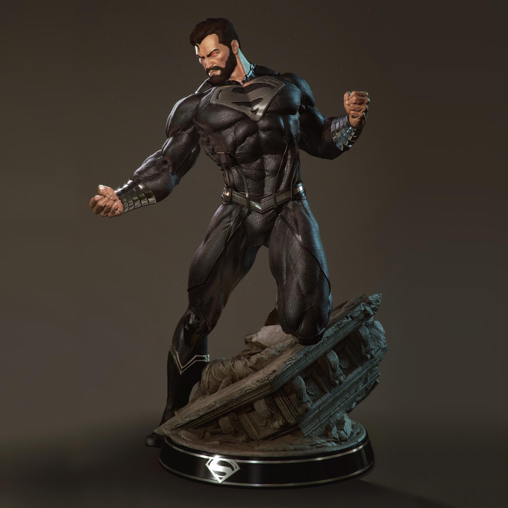 File in 3D Black Superman