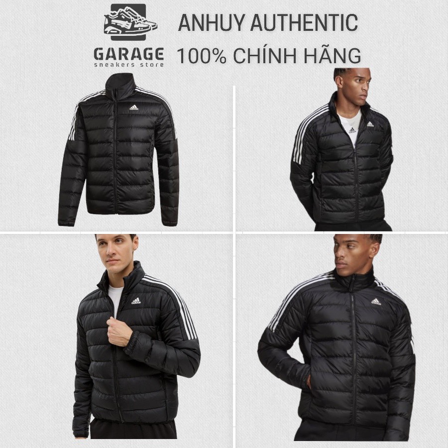 [100% HÀNG CHÍNH HÃNG] Áo phao lông vũ nam siêu nhẹ Adidas đen