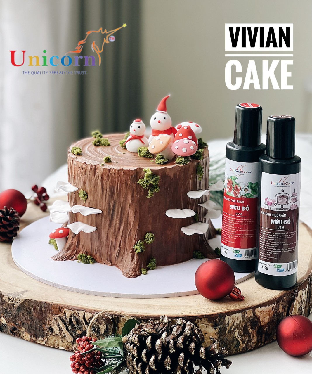 Màu Siro Thực phẩm Unicorn 24 màu (chai nhỏ 60g)