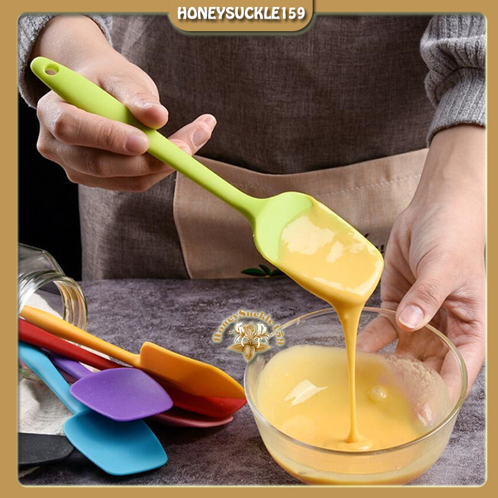 Phới Spatula Silicone Dạng Thìa Dùng Vét Bột Trộn Bột Tiện Lợi 28cm