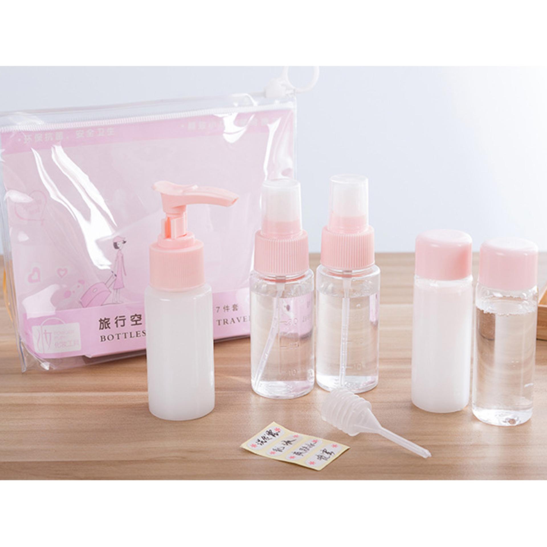Bộ Chiết Mỹ Phẩm Du Lịch Tiện Dụng (Hồng)