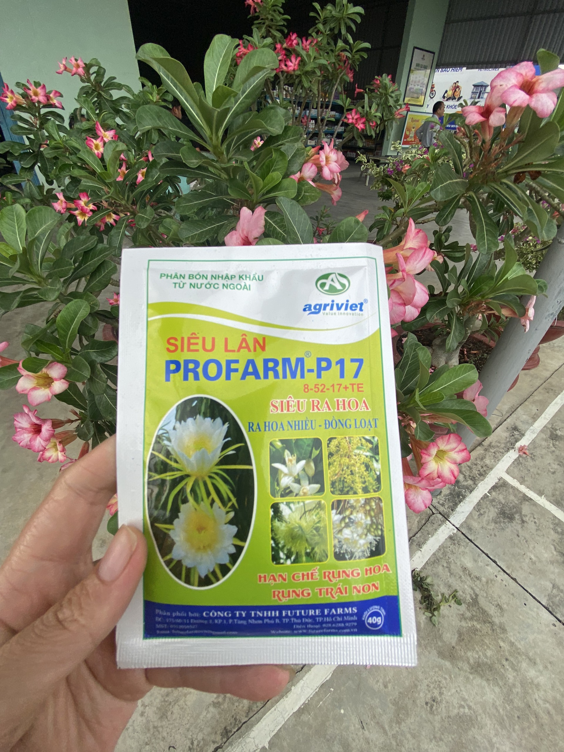 Phân bón Profarm - P17 gói 40g dành cho hoa lan, cây kiểng