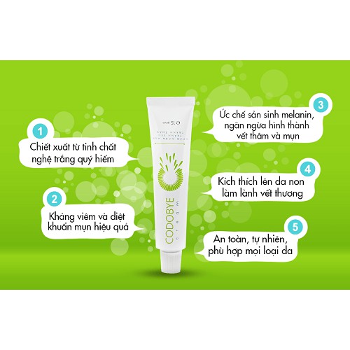 [HCM]CODOBYE CREAM - Kem bôi mụn 15g