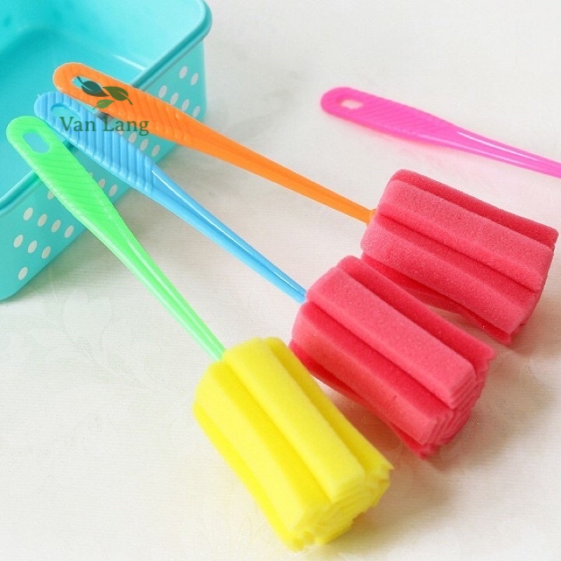 Que cọ rửa cốc, ly, bình sữa bằng bọt biển cao cấp