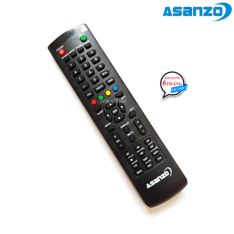 Bảng giá Remote điều khiển tv Asanzo mẫu 3