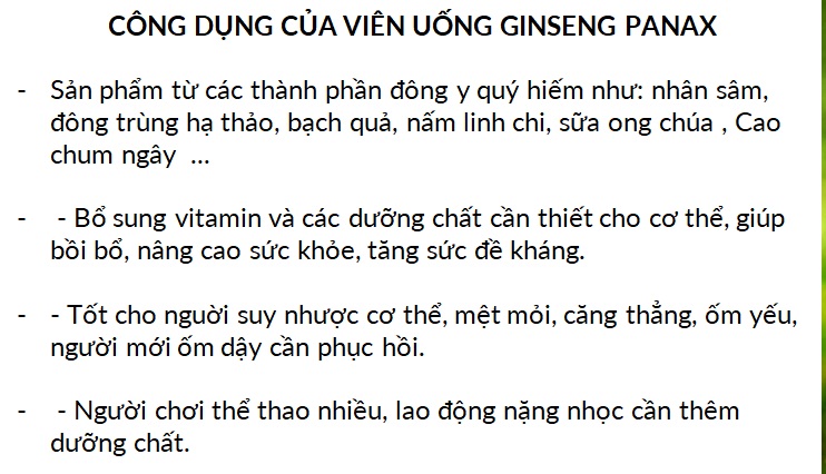 Viên Uống PaNax Đông Trùng Hạ Thảo, Bột NHung Hươu , Linh Chi Ginseng ,Nhân Sâm, Cao chùm ngây  bổ sung vitamin khoáng chất tăng sức khỏe , bồi bổ cơ thể ,tăng cường sức đề kháng, giảm mệt mỏi  - Hộp 60 viên Dược Phẩm MT