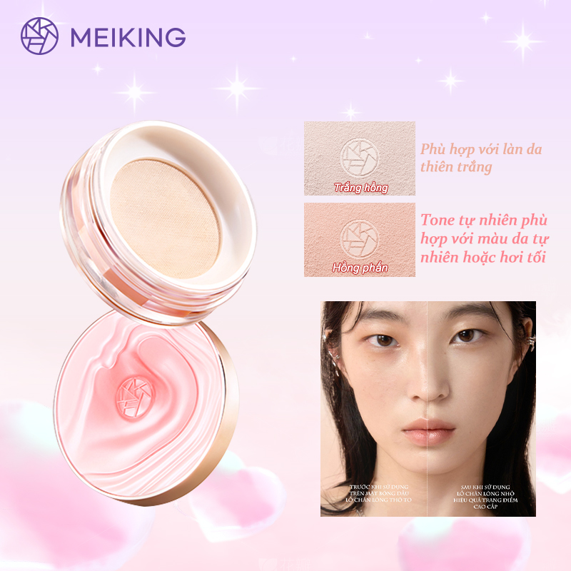 MEIKING Phấn phủ hoa hồng dưỡng da làm đẹp7g
