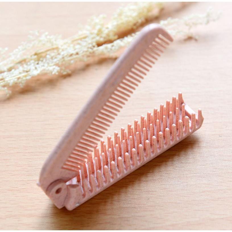 Lược Chải Tóc Lúa Mạch Gấp Gọn, Lược Chải Tóc Bỏ Túi Tiện Lợi