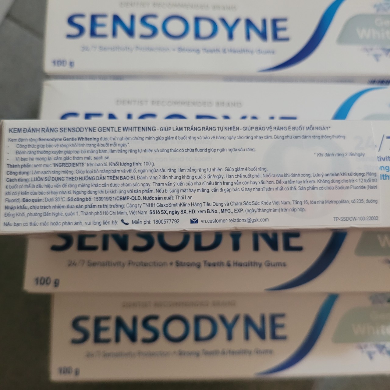 Kem đánh răng sénodyne whitening chống ê buốt 100g