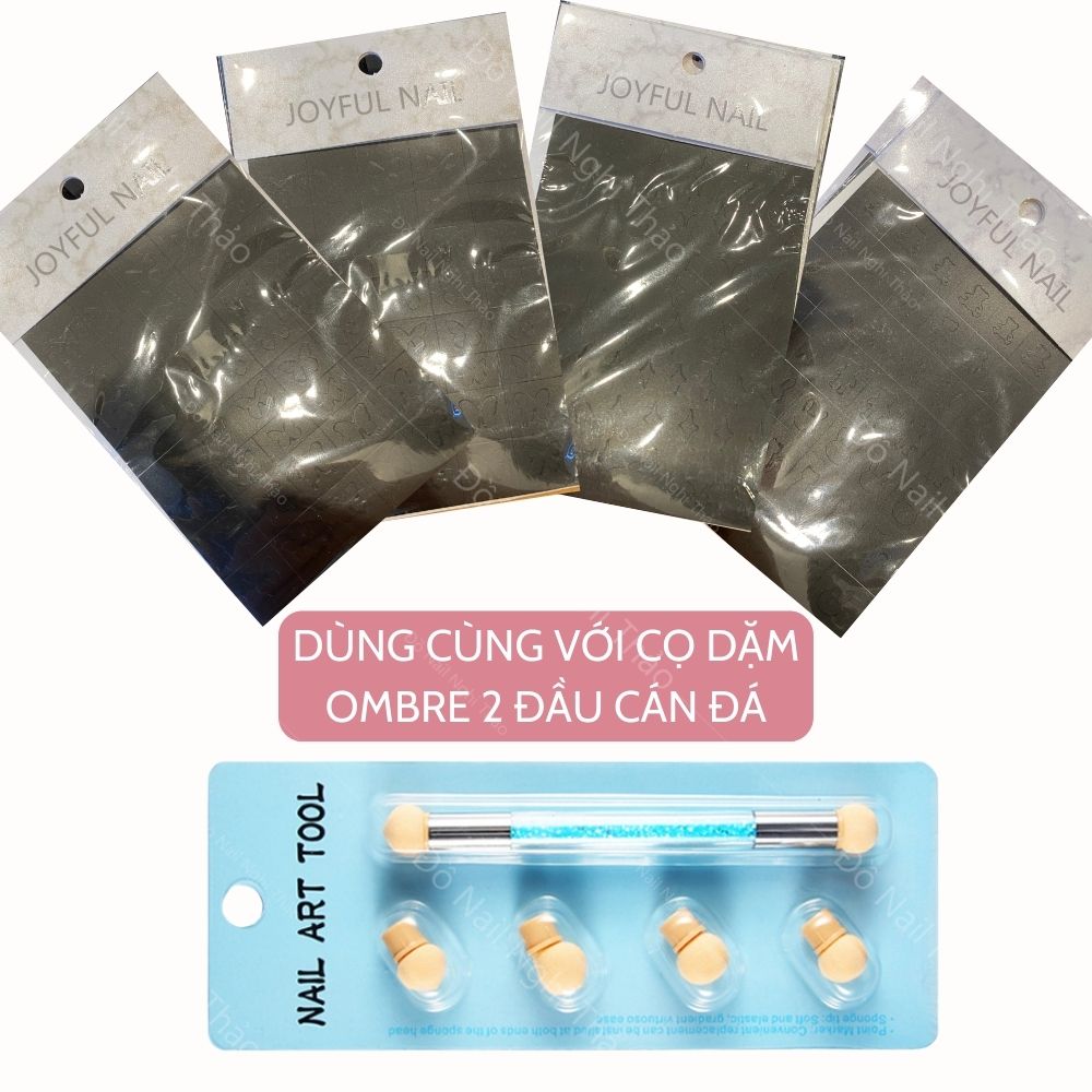 Sticker nail dặm ombre