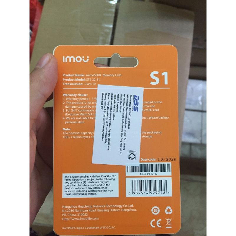 Thẻ nhớ Micro SD high Speed Imou 32GB 80Mb/s DO DSS PHÂN PHỐI (BH 24T)