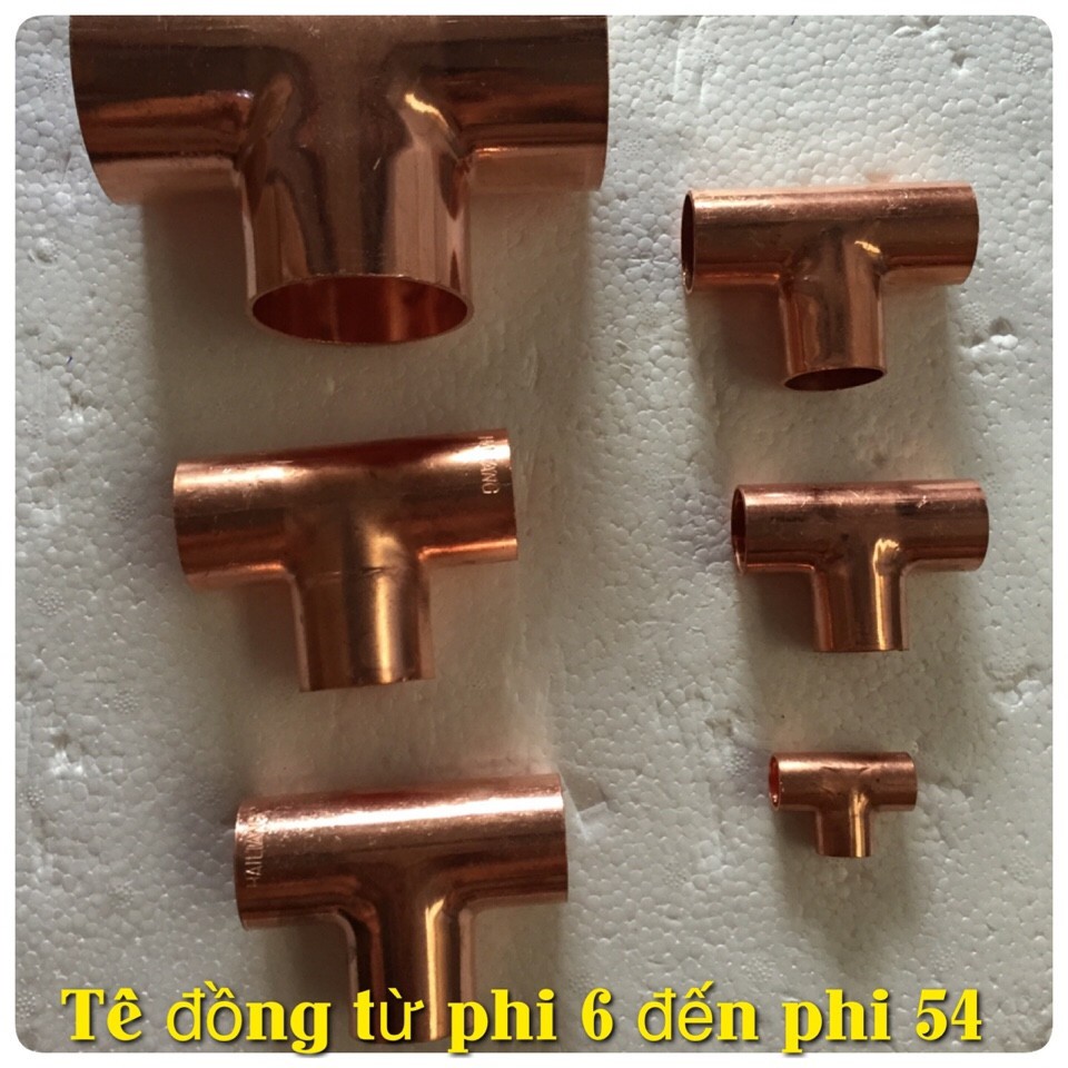 Tê đồng từ phi 6 đến 54