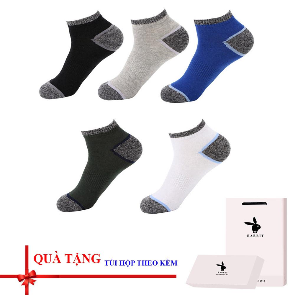Combo hộp 5 đôi tất / vớ nam cao cấp (Full hộp túi)