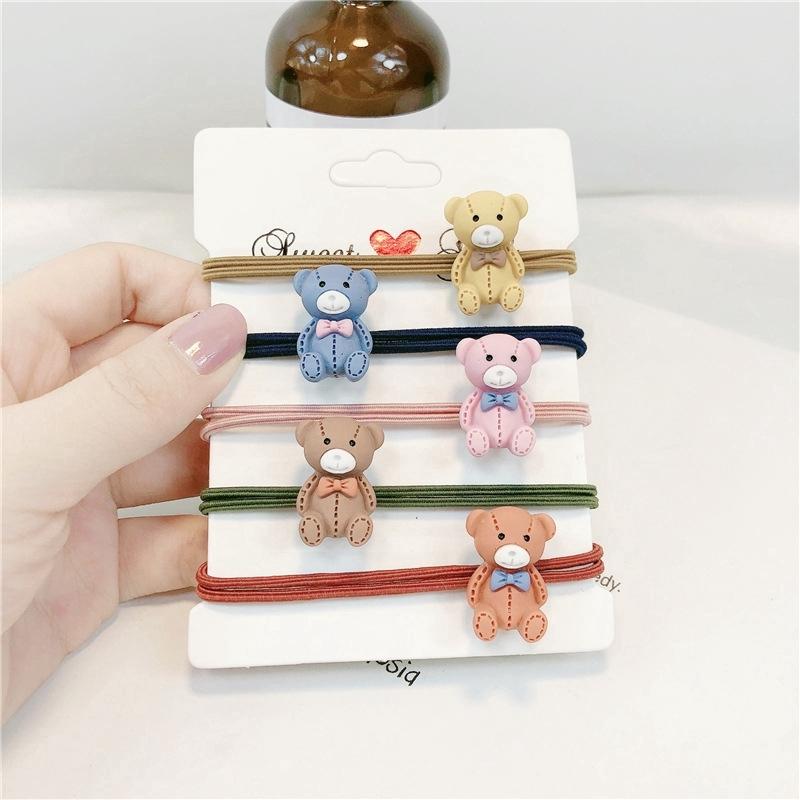 Thun Cột tóc chú gấu Teddy - Chun cột tóc phong cách Hàn - 01pcs