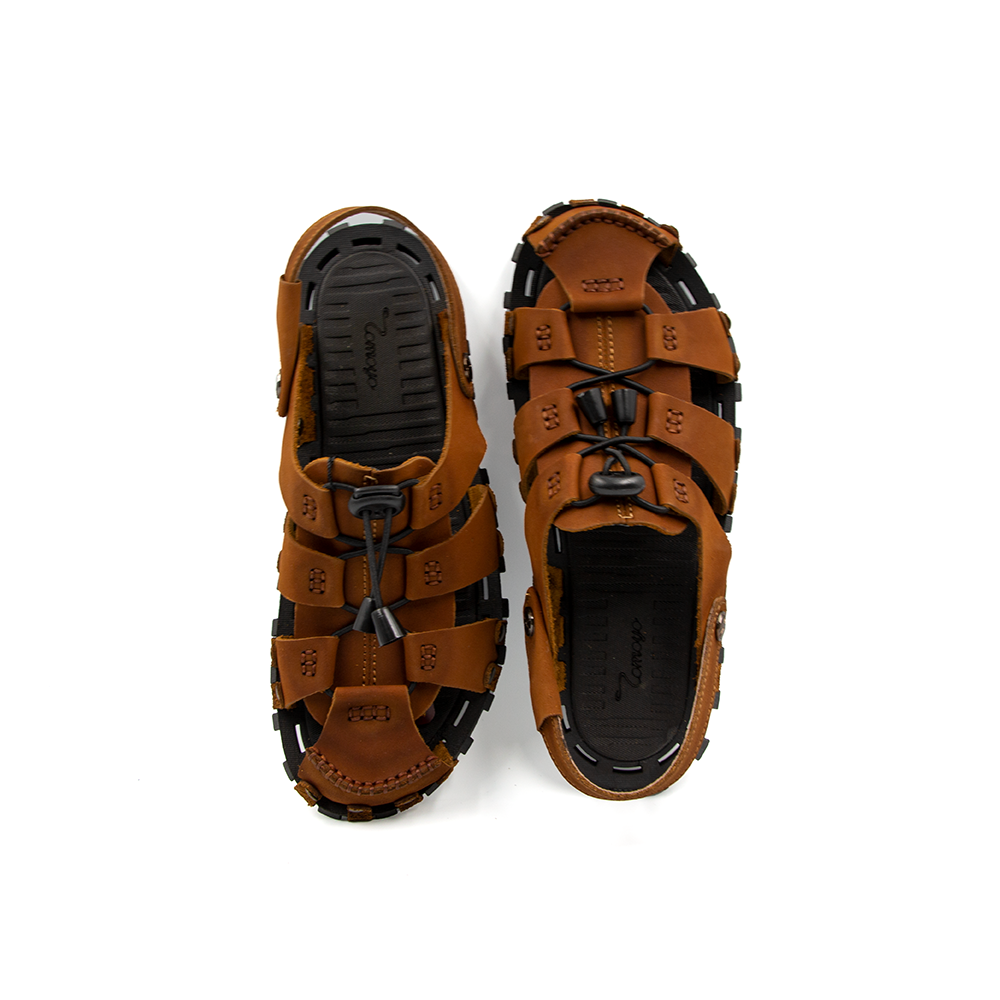 SIÊU SALE 6.6 | Giảm 30% đơn 199k - Sandal Rọ Nam Da Bò Thật Tomoyo TMS10103