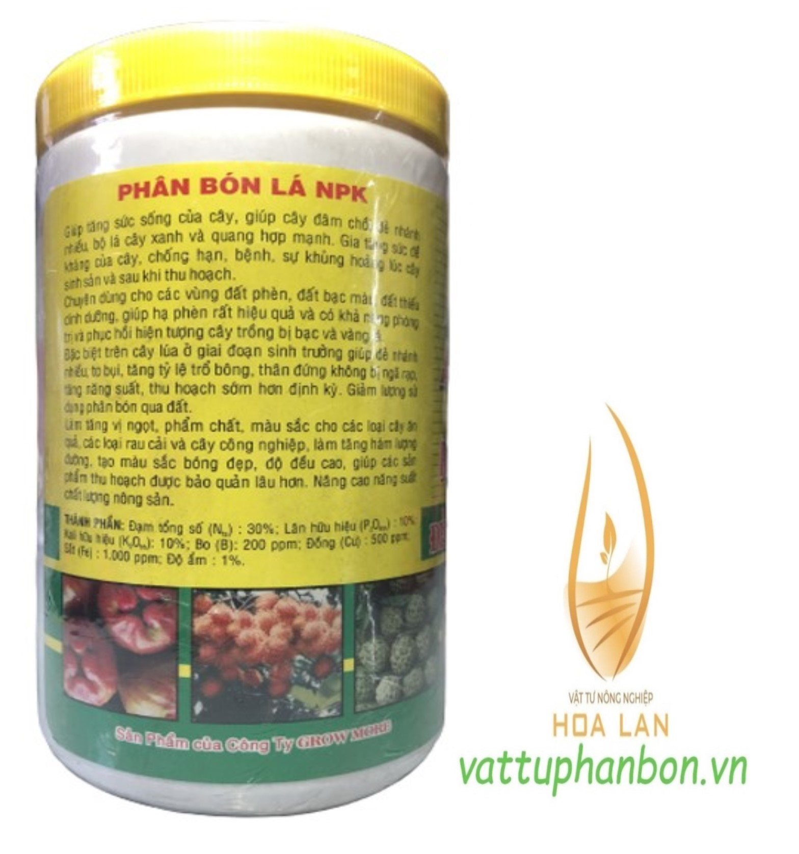 PHÂN BÓN GROW MORE NPK 30-10-10+TE - #400A# 500g